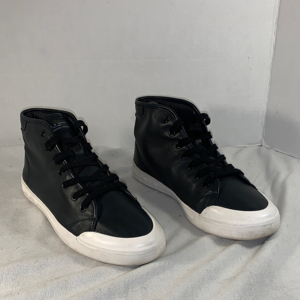 Men’s rag & bone ‘Standard Issue’ Black and White Sneakers